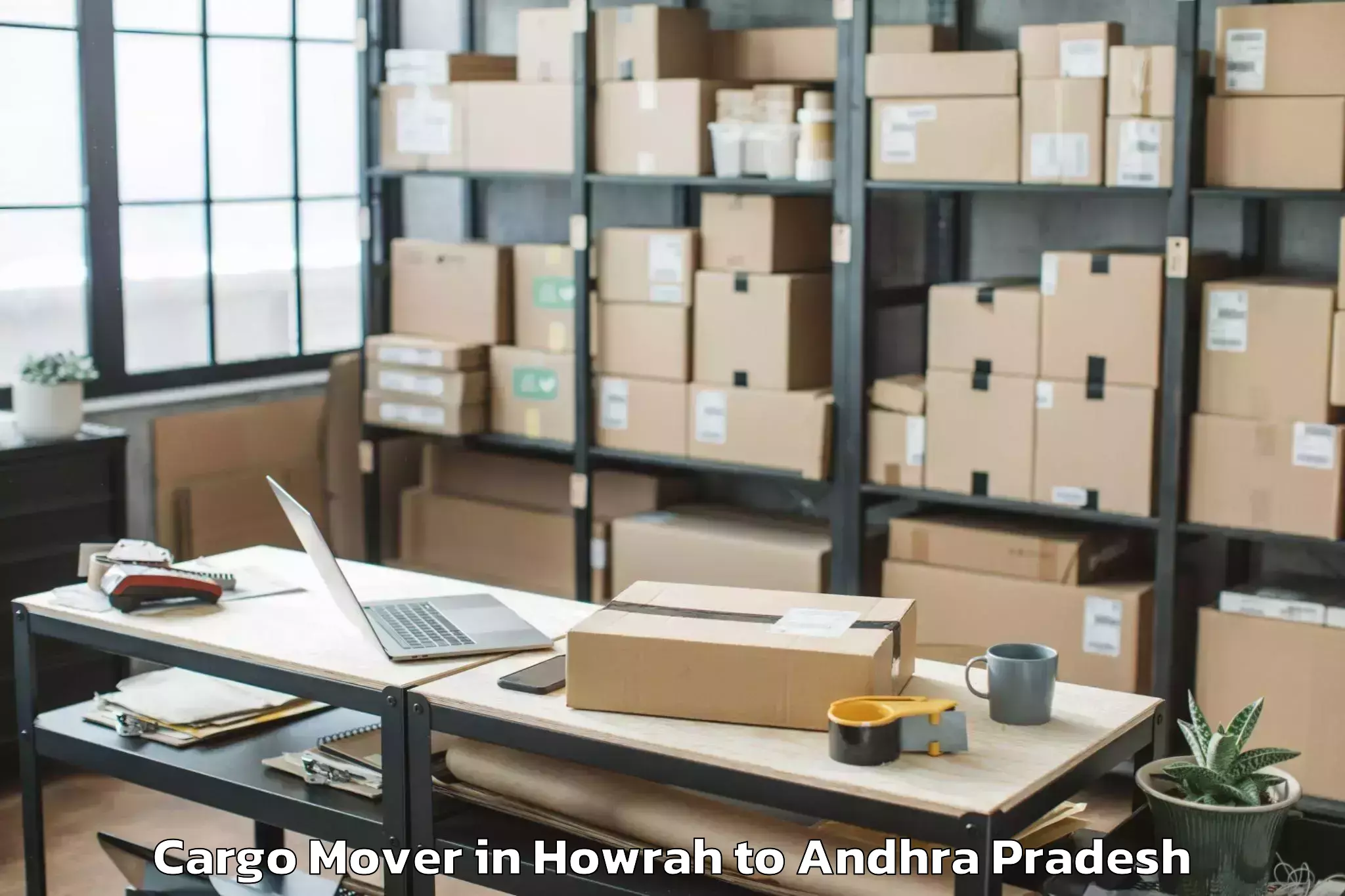 Affordable Howrah to Podili Cargo Mover